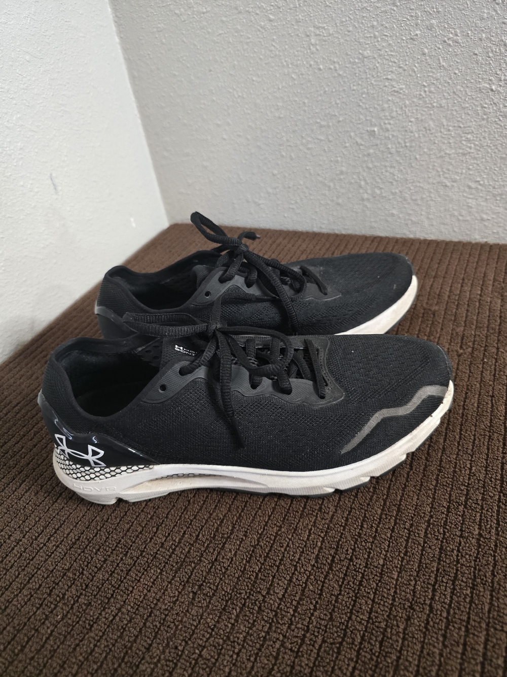 Under Armour Black and White Women's Athletic Running Shoes